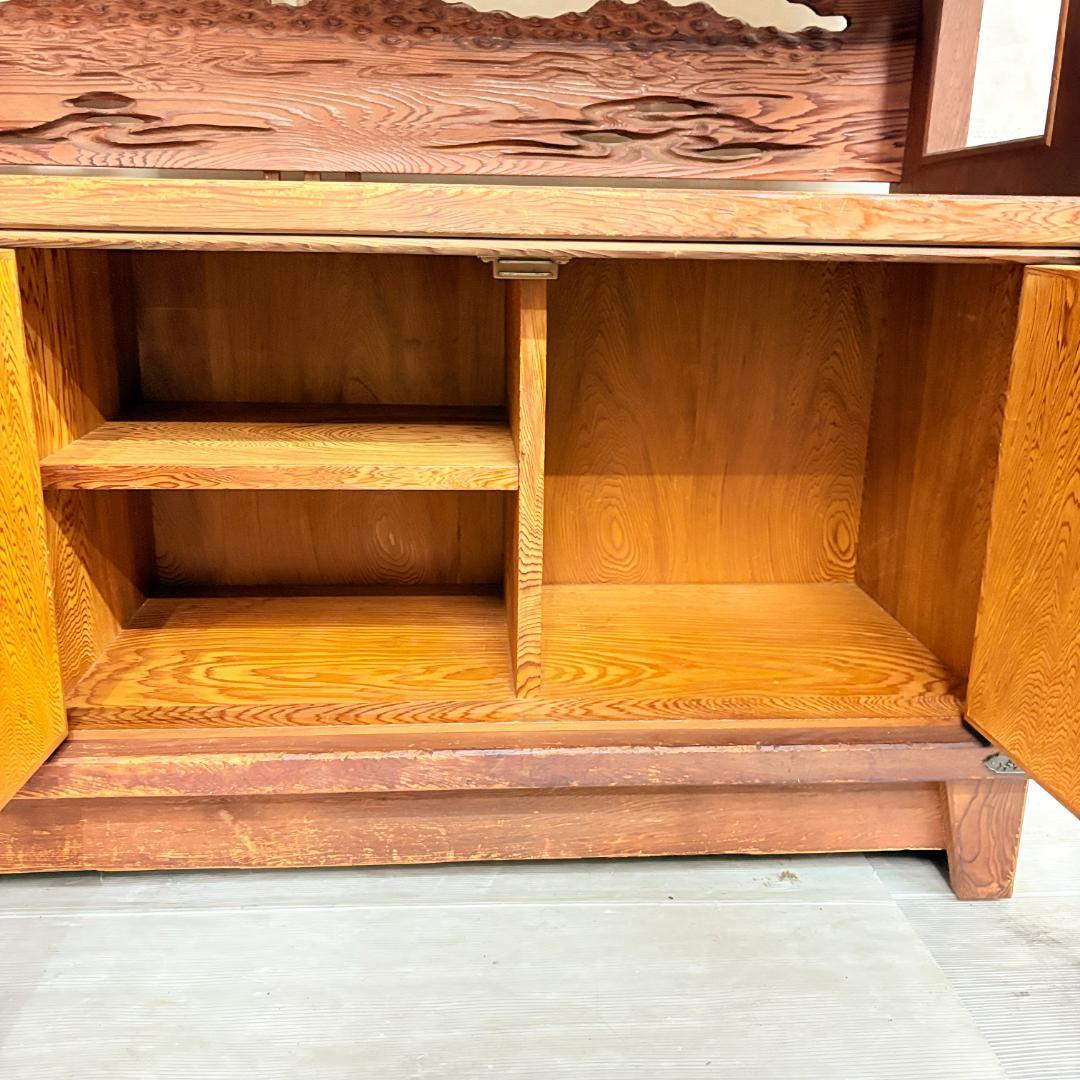 屋久杉 飾り棚 サイドボード うるし仕上げ