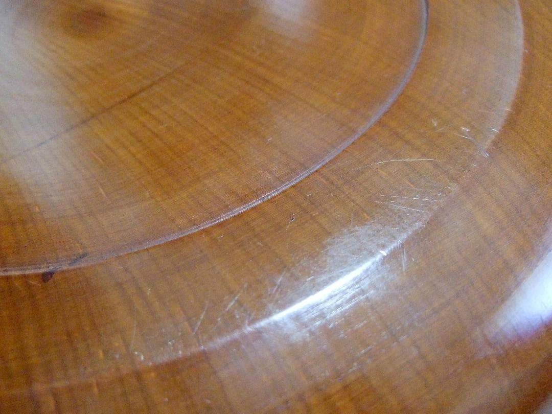 木製彫刻 お盆 丸盆 直径28cm 5枚組