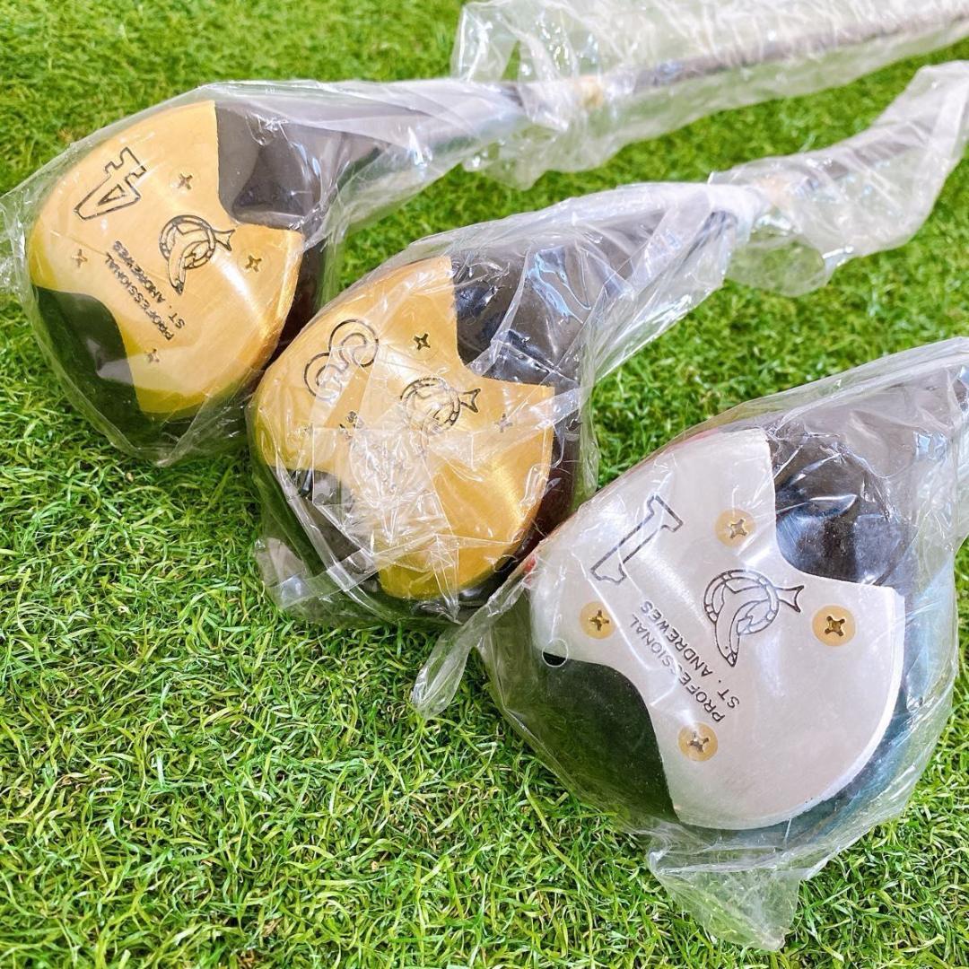 激レア セントアンドリュース クラブセット 11本 デッドストック パーシモン