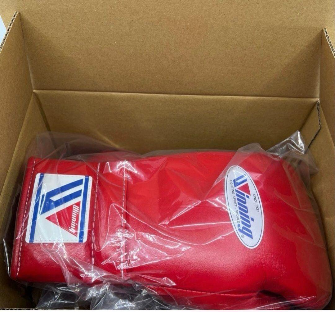 Winning グローブ 14オンス レッド ひも式