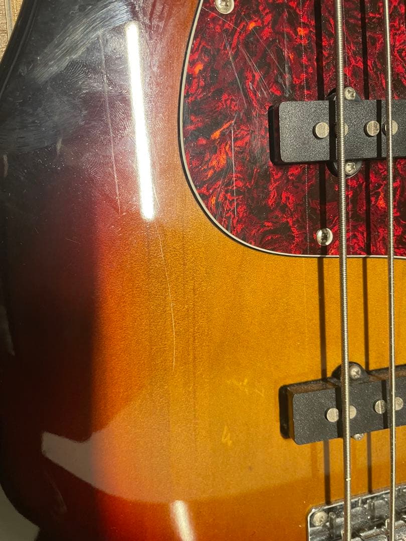 エレキベース サンバースト 20フレット