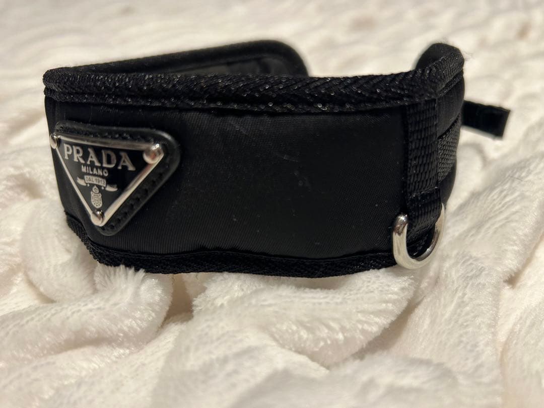 PRADA ナイロン　ブラック　ペット　犬用　首輪　ネックレス