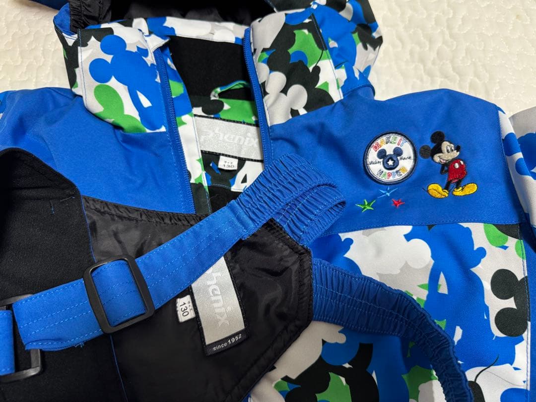 PHENIX ミッキー スキーウェア 青