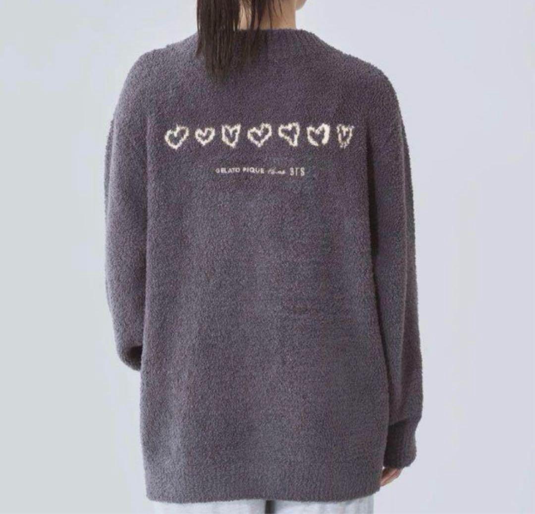 新品タグ付未使用品　BTS ジェラートピケ　コラボ　カーディガン　M-Lサイズ