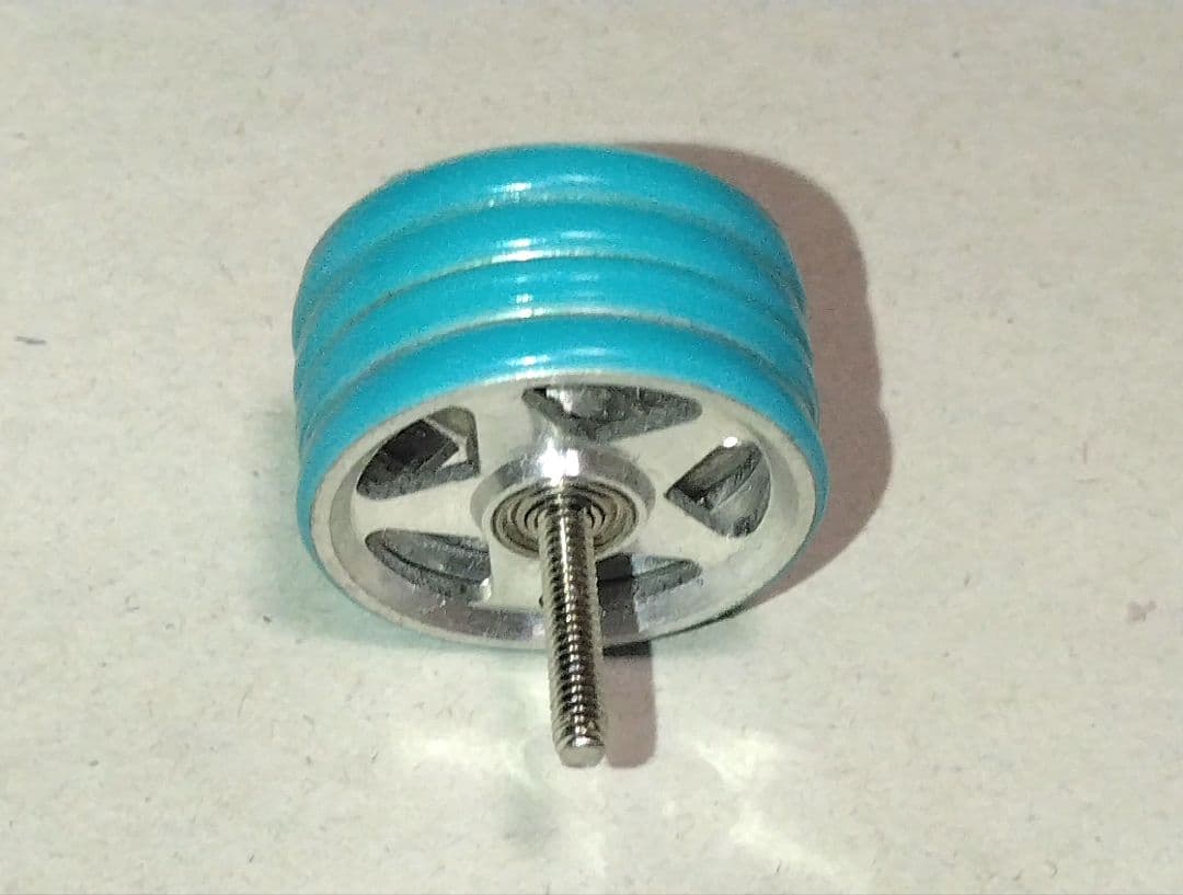 【再出品】ミニ四駆　軽量2段　軽量13mm　軽量19mm　純正ブルー　ローラー