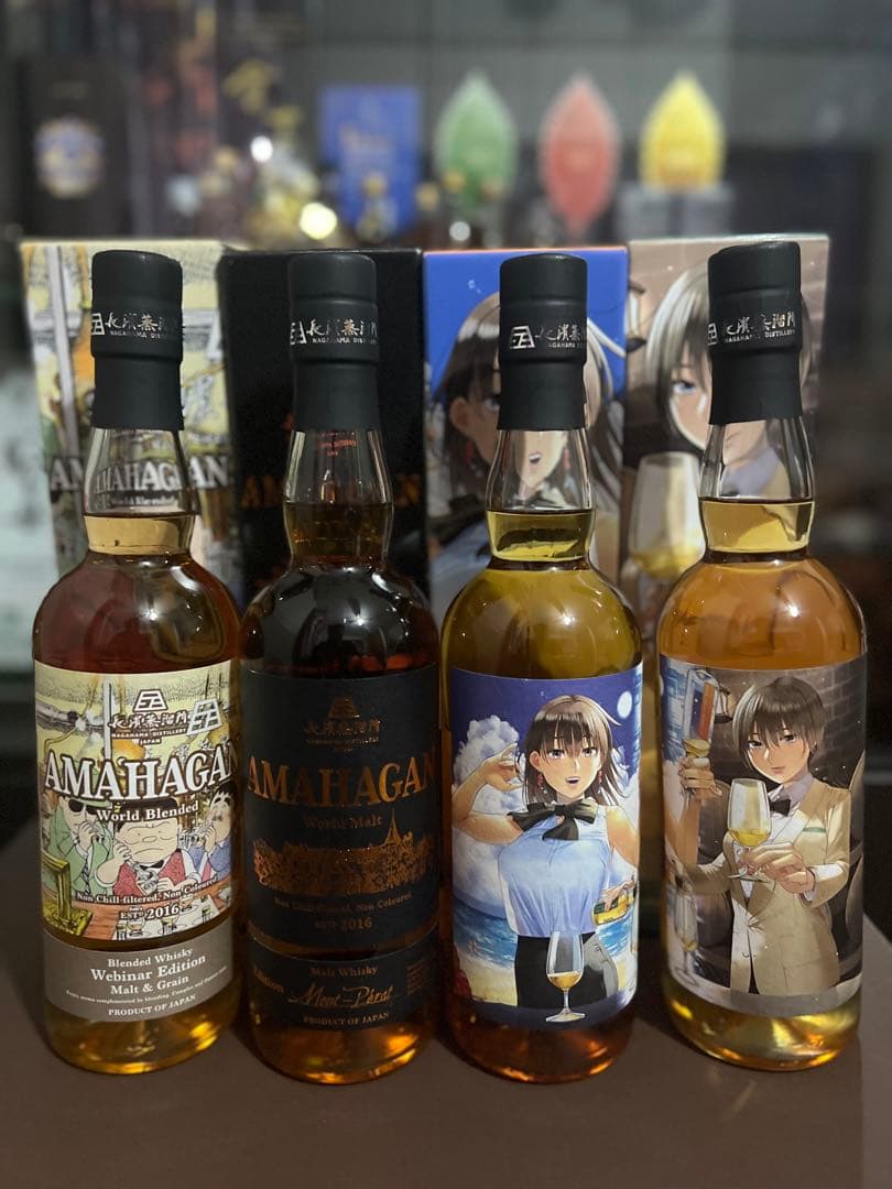 長濱蒸留所 アマハガンウイスキー 4本