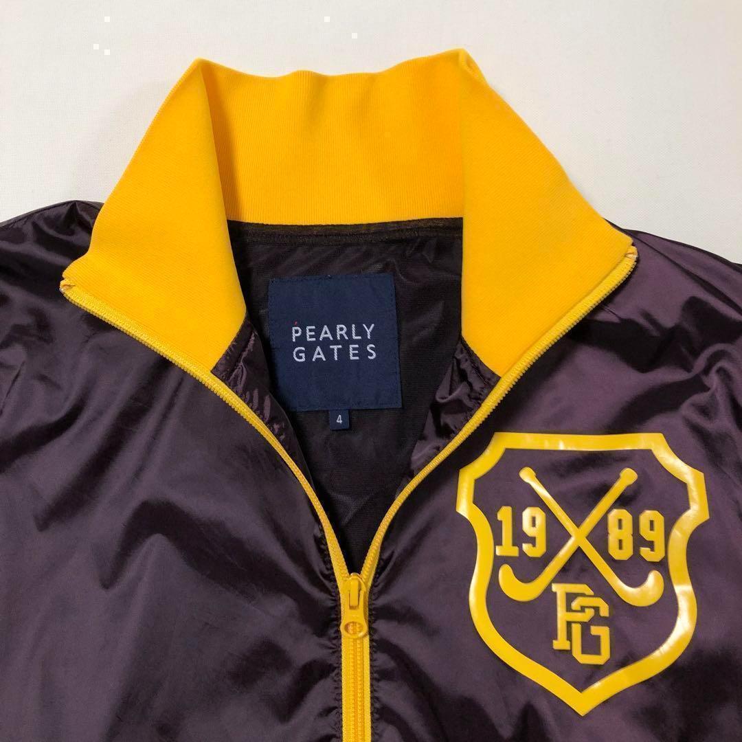 パーリーゲイツ◆ダブルジップ DIAPLEX 20dサテン ジャケット パープル