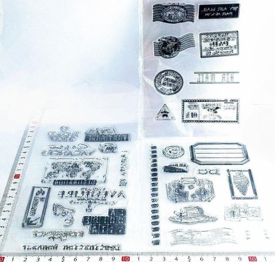 (400)✺SALE✺【海外製】クリアスタンプ 3枚セット〜トラベル・ヴァカンス