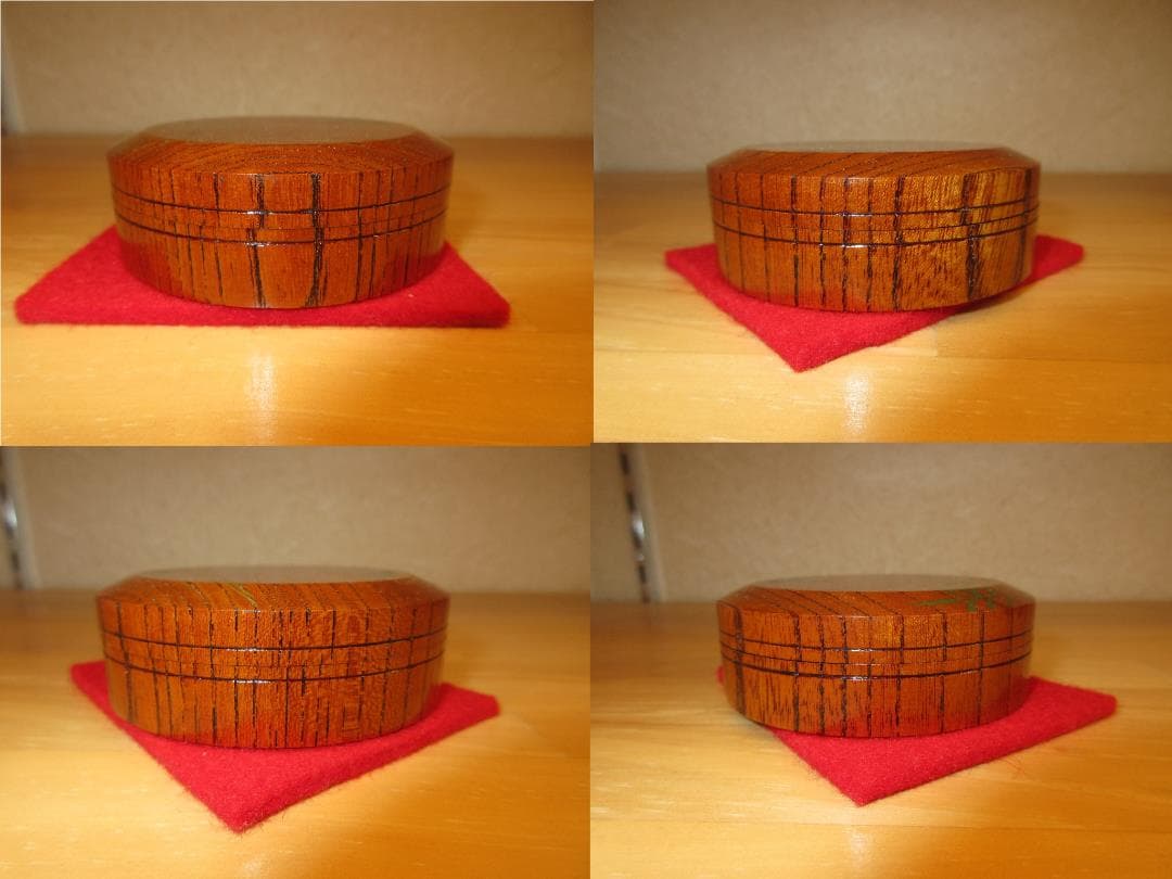 送料込【逢絢亭・新品】茶道具 香合 欅材 面取 川蝉蒔絵 福田芳郎 共箱入り