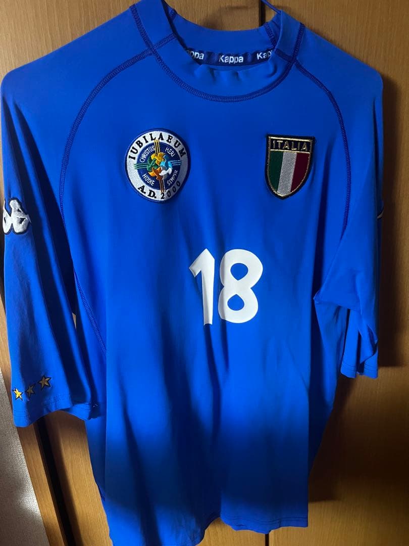 希少00年イタリア代表ミレニアムイタリア聖年記念試合ユニフォーム　バッジョ#18