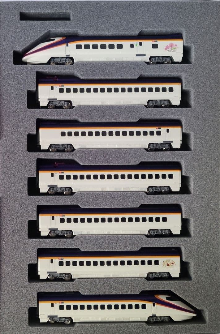 鉄道模型 E3系2000番台 つばさ 新塗装　　7両セット 室内灯完備！！