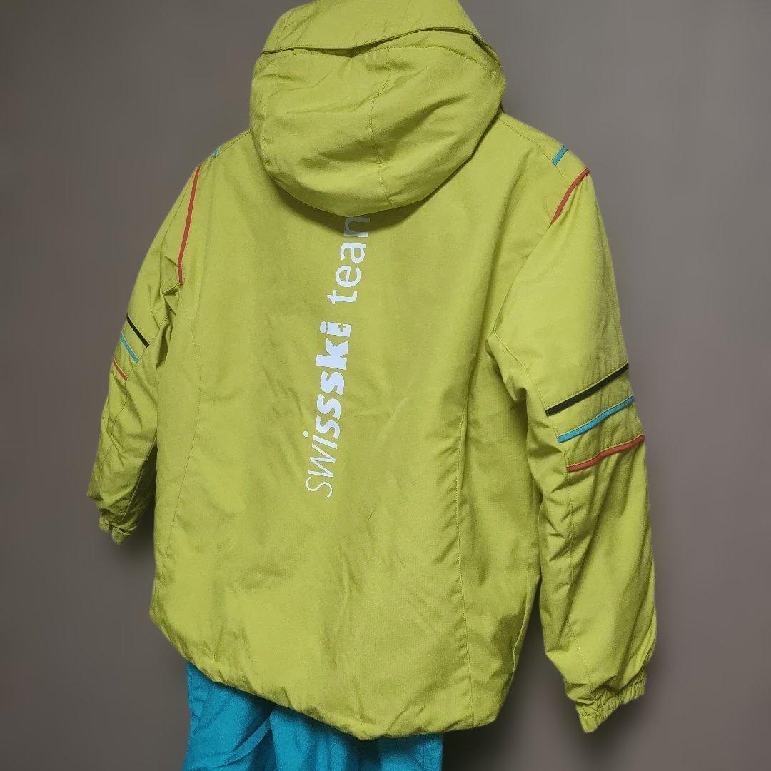 DESCENTE 子ども用スキーウェア イエロー/ブルー