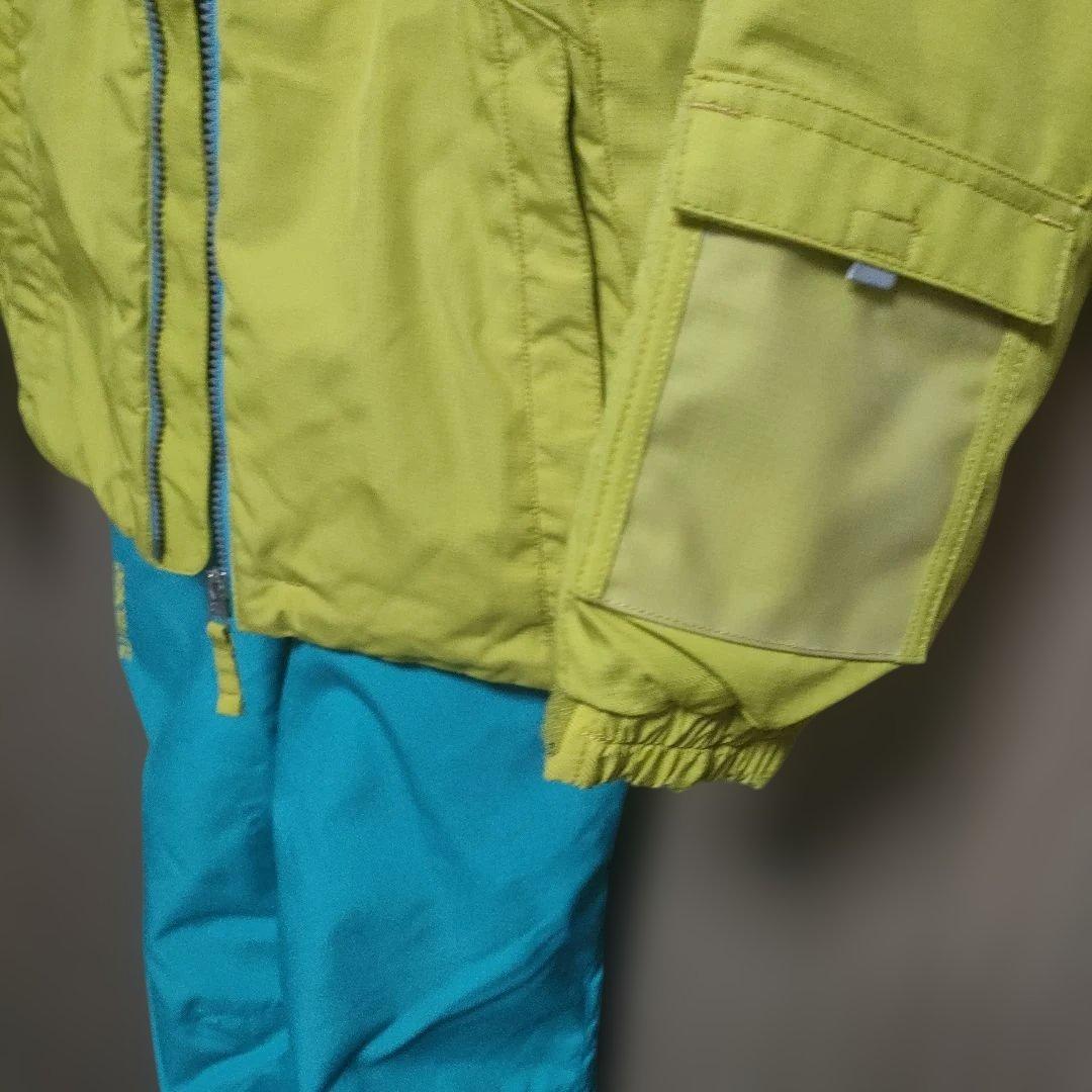 DESCENTE 子ども用スキーウェア イエロー/ブルー