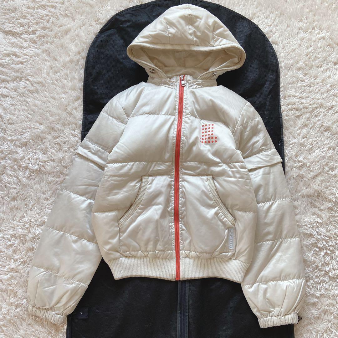 3way ランバンSPORT ダウンジャケット　袖着脱　フード付き　アイボリー