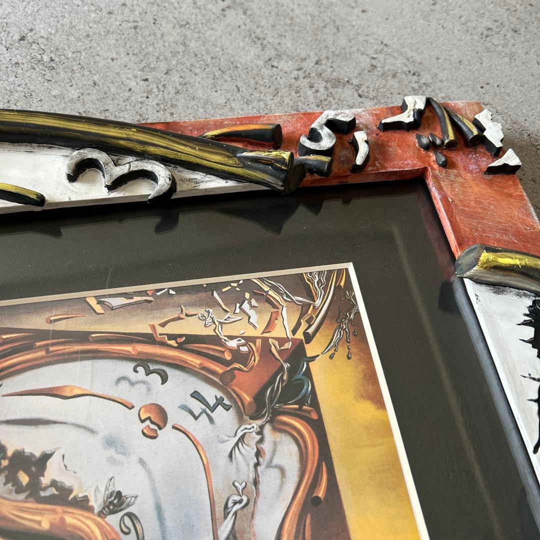 サルバドール　ダリの柔らかい時計　立体額縁付き