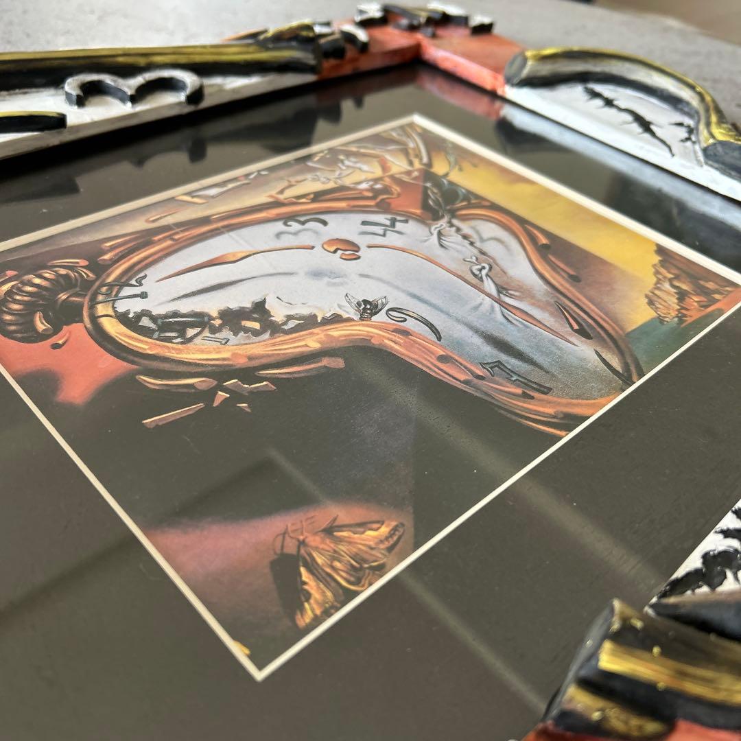 サルバドール　ダリの柔らかい時計　立体額縁付き