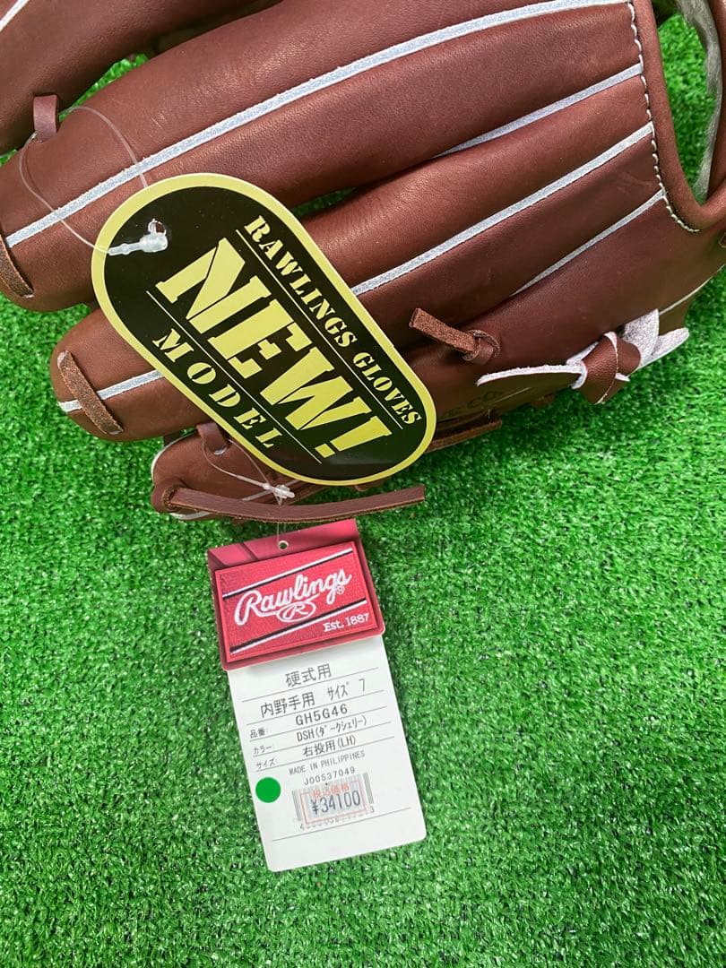 【新品】 Rawlings 右投げ用 グローブ ブラウン
