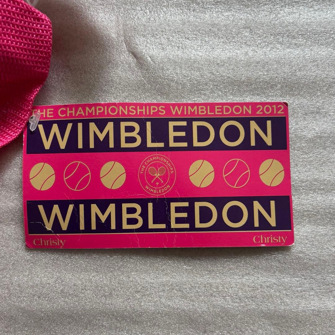 【新品】Wimbledon公式プレイヤーズタオル　 小銭入れ　ボール　紙袋セット