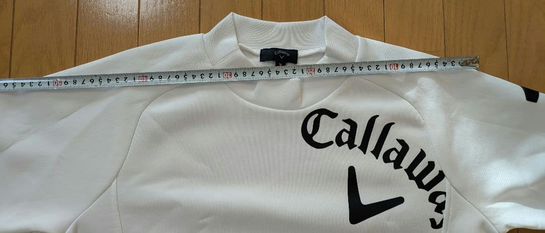 キャロウェイ ゴルフウェア 長袖モックネック スエット トレーナー M　白