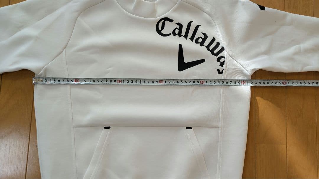 キャロウェイ ゴルフウェア 長袖モックネック スエット トレーナー M　白