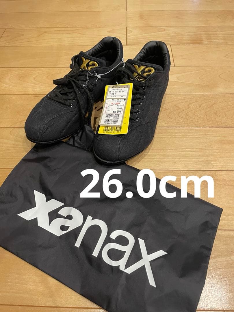 xanax BS-417DL ブラック 26.0cm スパイクシューズ