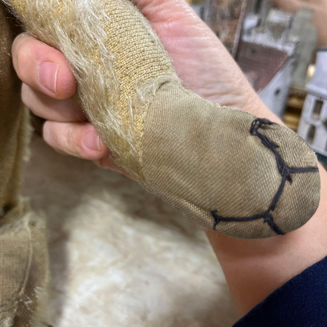 ちっち　アンティーク　メリーソートテディベア　希少ボタン付き