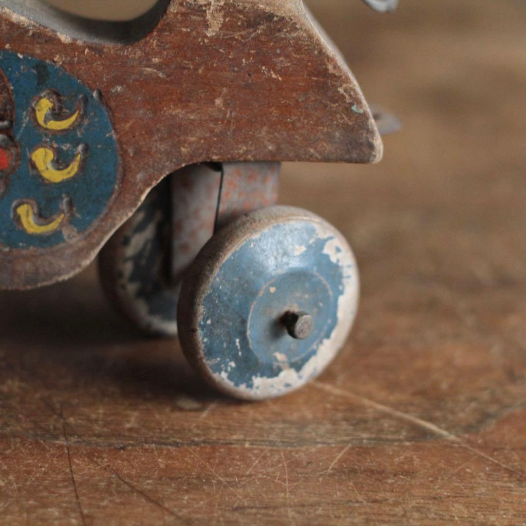 古い 木の おもちゃ 三輪車 戦前戦後 古道具 アンティーク ブロカント