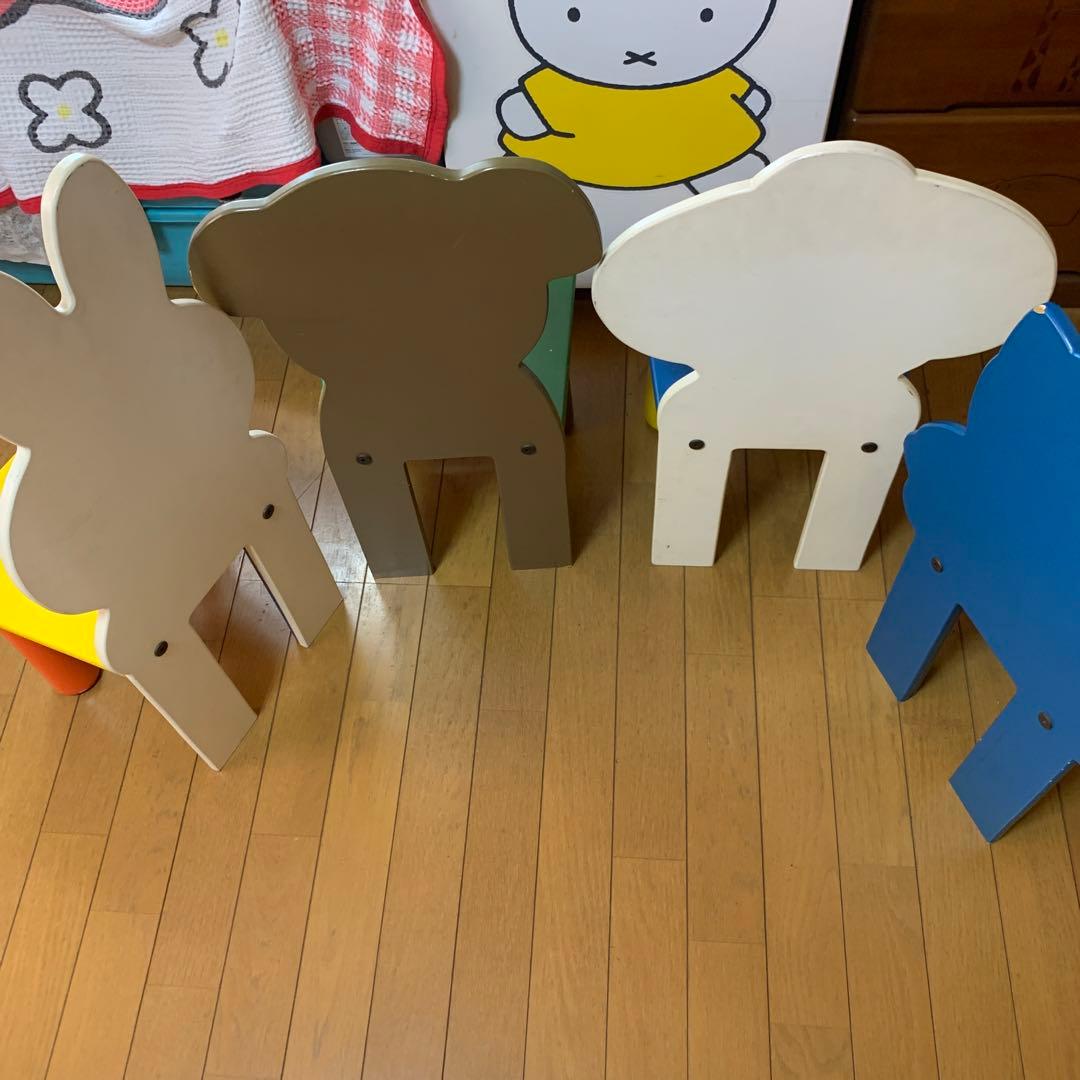 ミッフィー 子供椅子　4脚セット