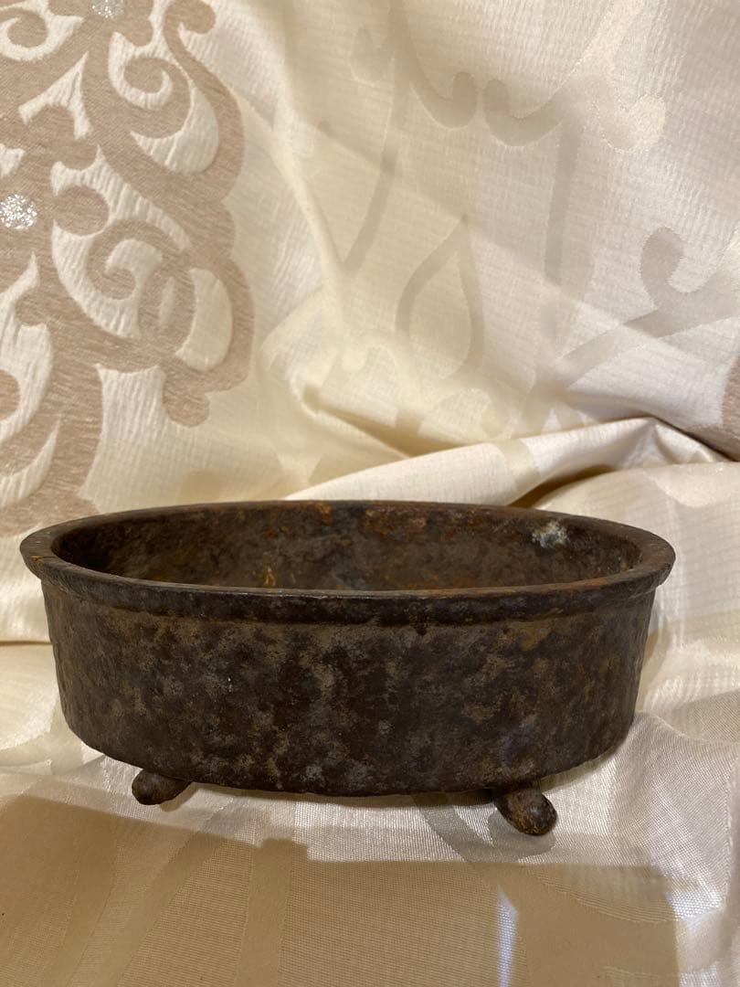 古銅四足香炉　時代物　蔵出し