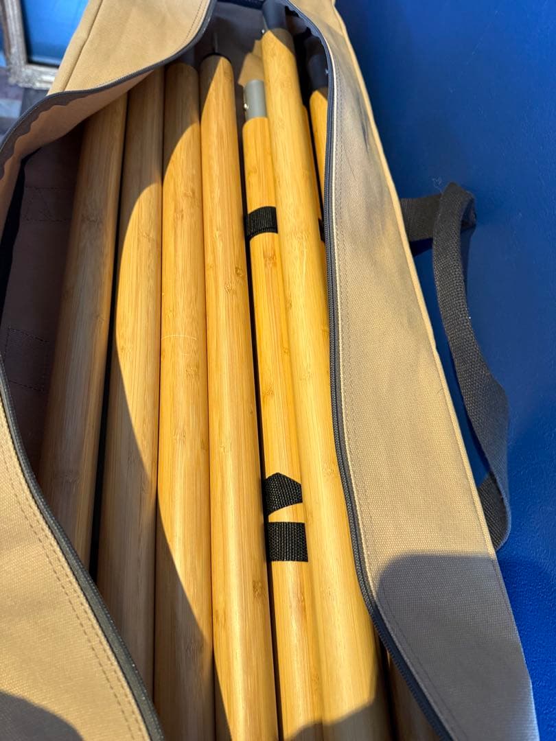 スノーピーク　ウッドポール280 ２本セット　収納ケース付き