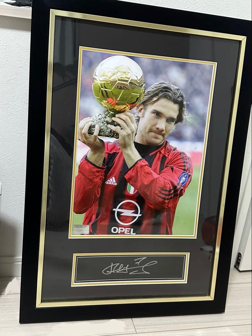 ACミラン　シェフチェンコ 直筆サイン