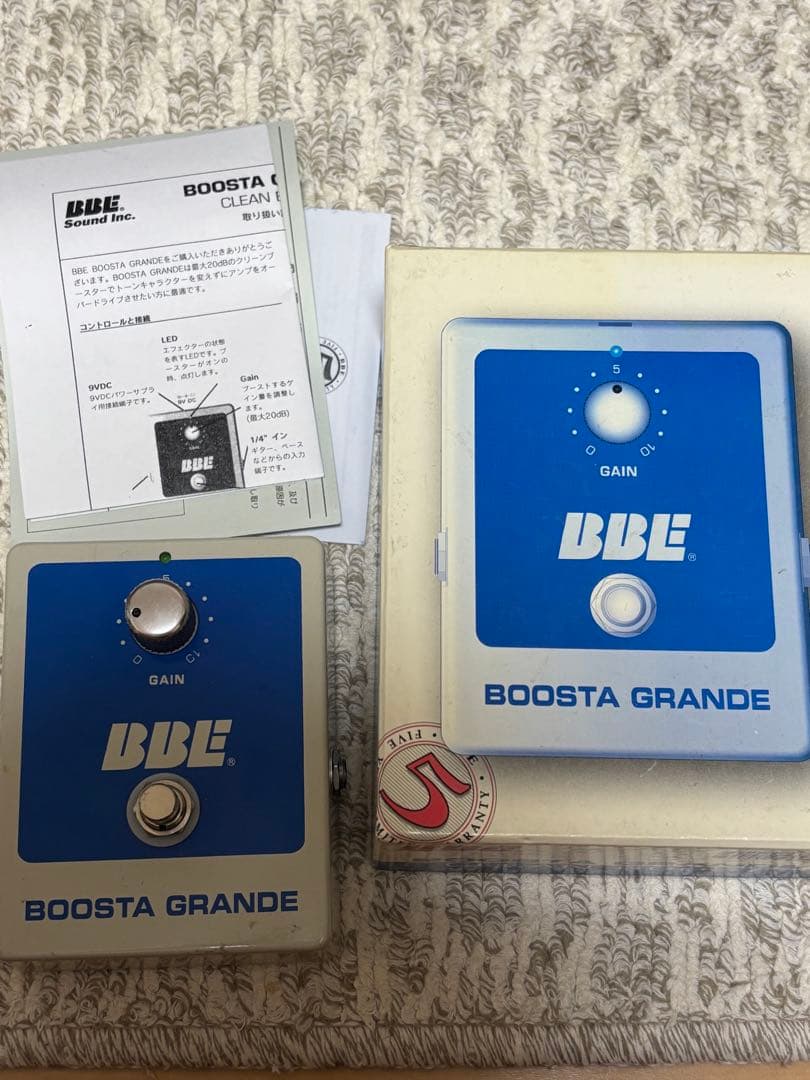 BBE Boosta Grande クリーンブースター　箱説付属