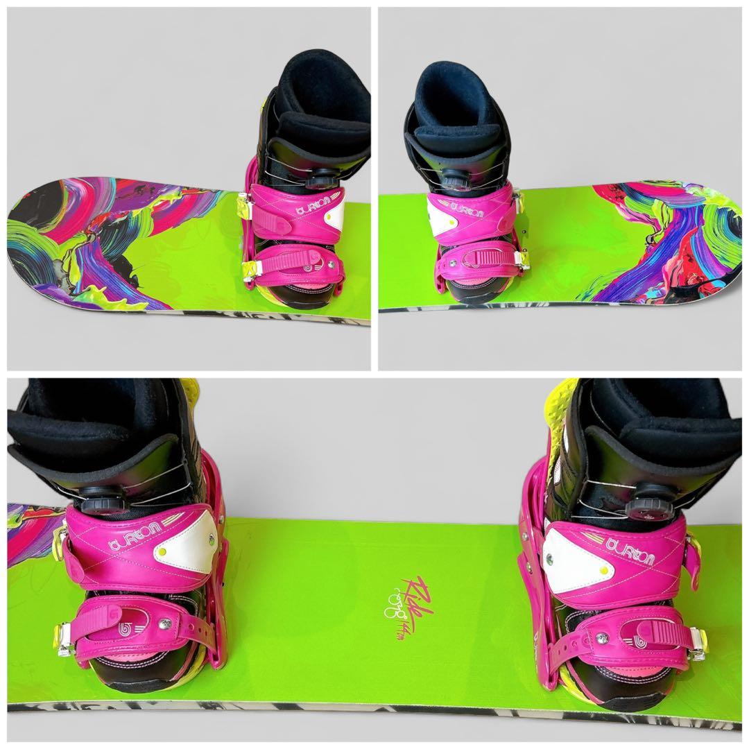 【美品】RIDE BURTON レディース スノーボード 144cm 3点セット
