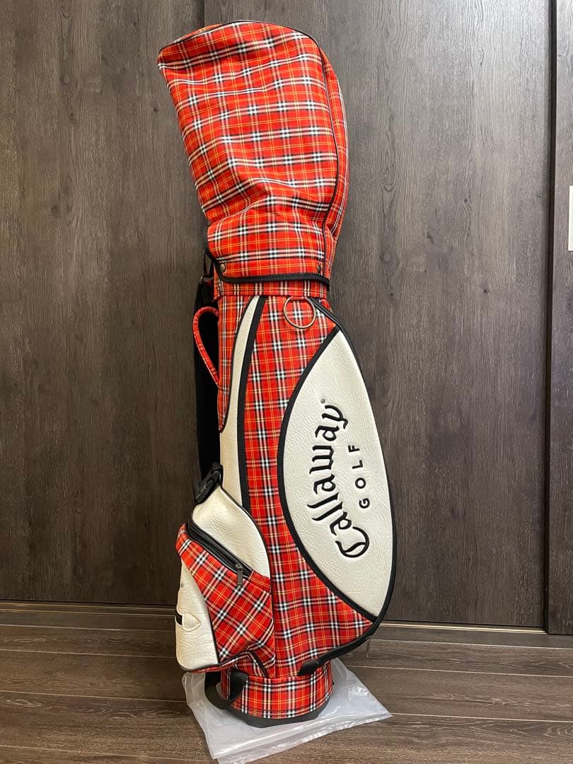 Callaway キャディバッグ 赤 チェック柄