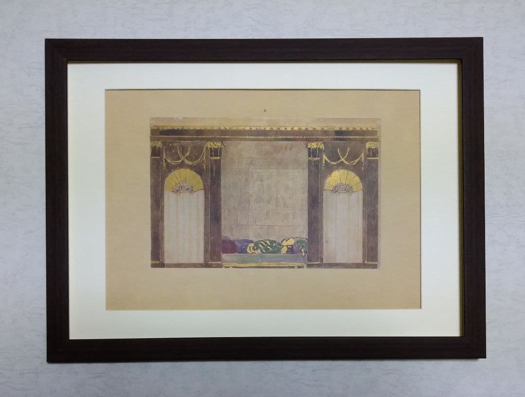 bbフランス　ア―ル・デコのポショワ−ル版画