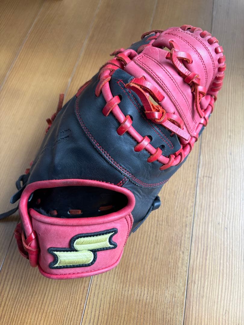 SSK ファーストミット 軟式グローブ 黒/赤