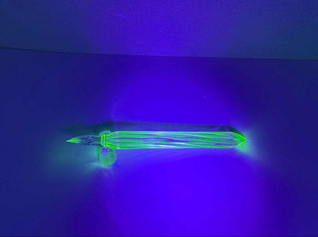 【HASE硝子工房】ストライプショート ガラスペン(イベント限定:未使用)