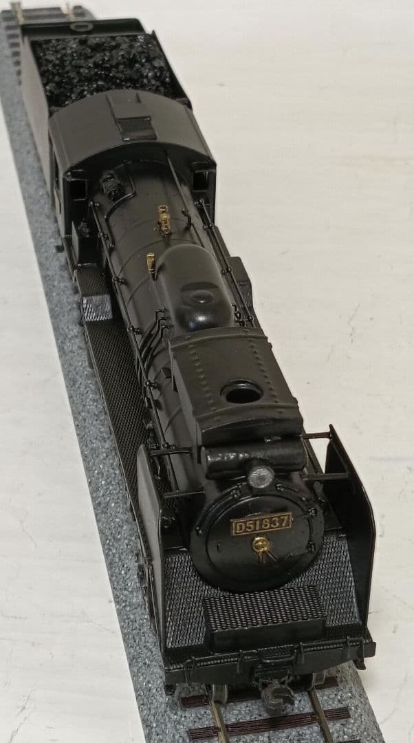 n*o様 HOゲージ アダチ Ｄ51蒸気機関車 集煙装置付 モーター交換メンテナ