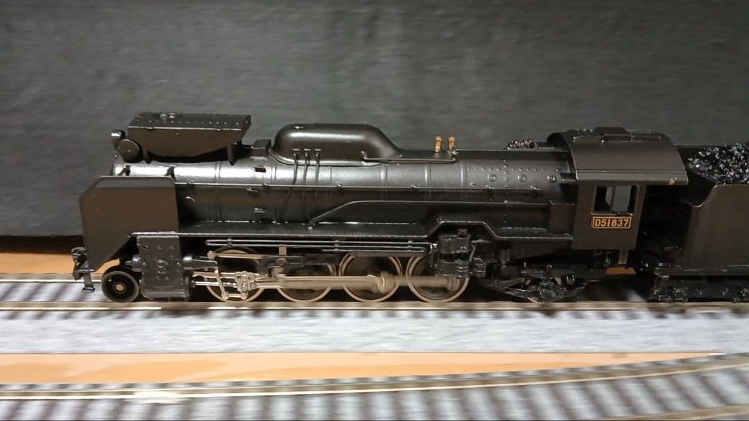 n*o様 HOゲージ アダチ Ｄ51蒸気機関車 集煙装置付 モーター交換メンテナ