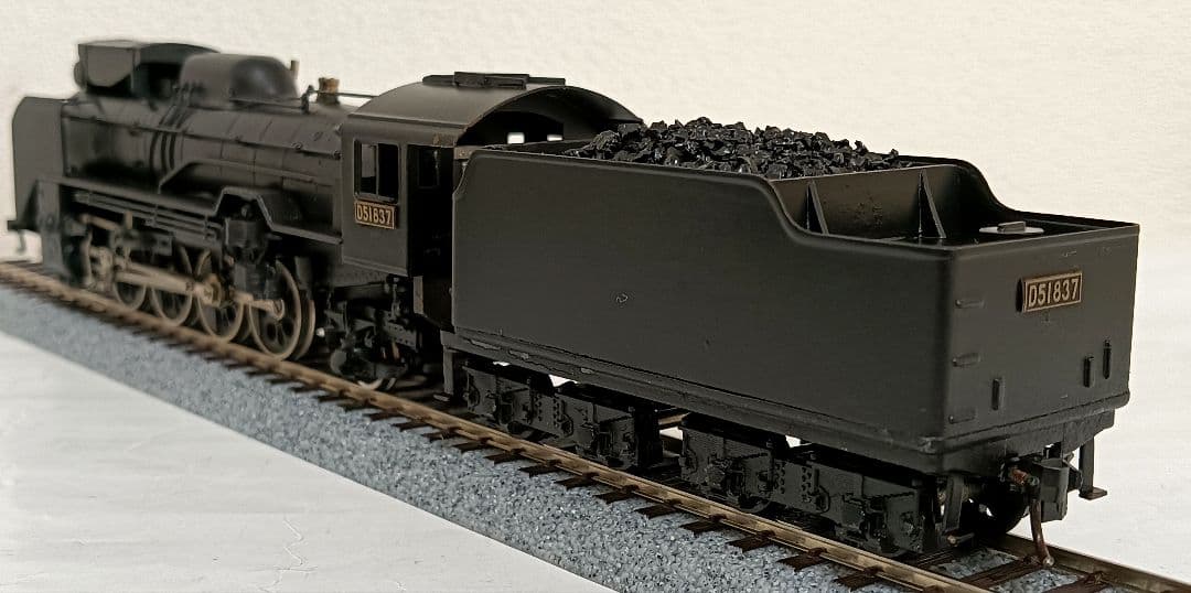 n*o様 HOゲージ アダチ Ｄ51蒸気機関車 集煙装置付 モーター交換メンテナ