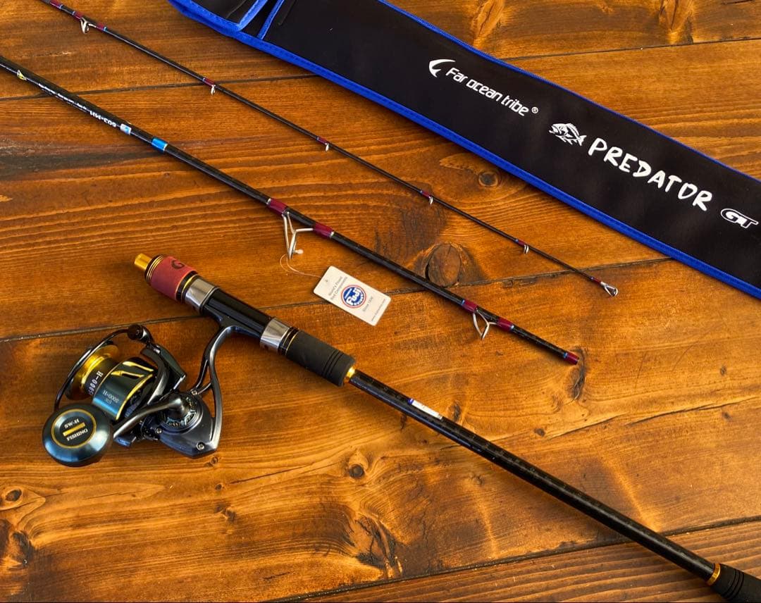 釣り竿セット　ジギングロッド　スピニングパックロッド　Fujiガイド タイラバ