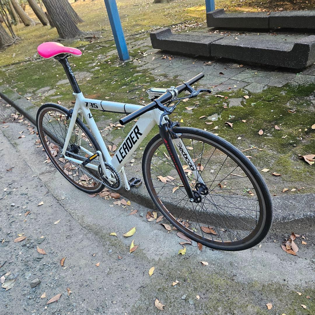 リーダーバイク　735　xs　カーボンフォーク新品　フリー　通勤　通学
