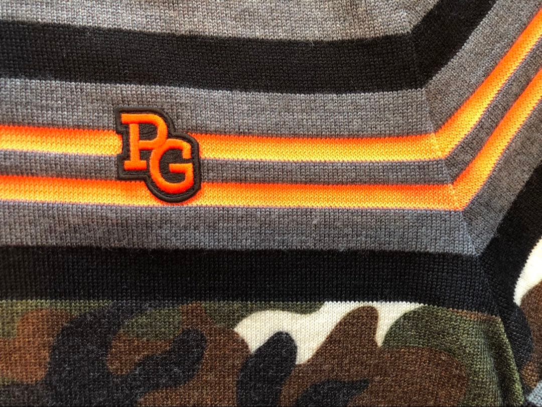 【新品未使用タグ付き】パーリーゲイツ　迷彩　トップス　サイズ6 XL