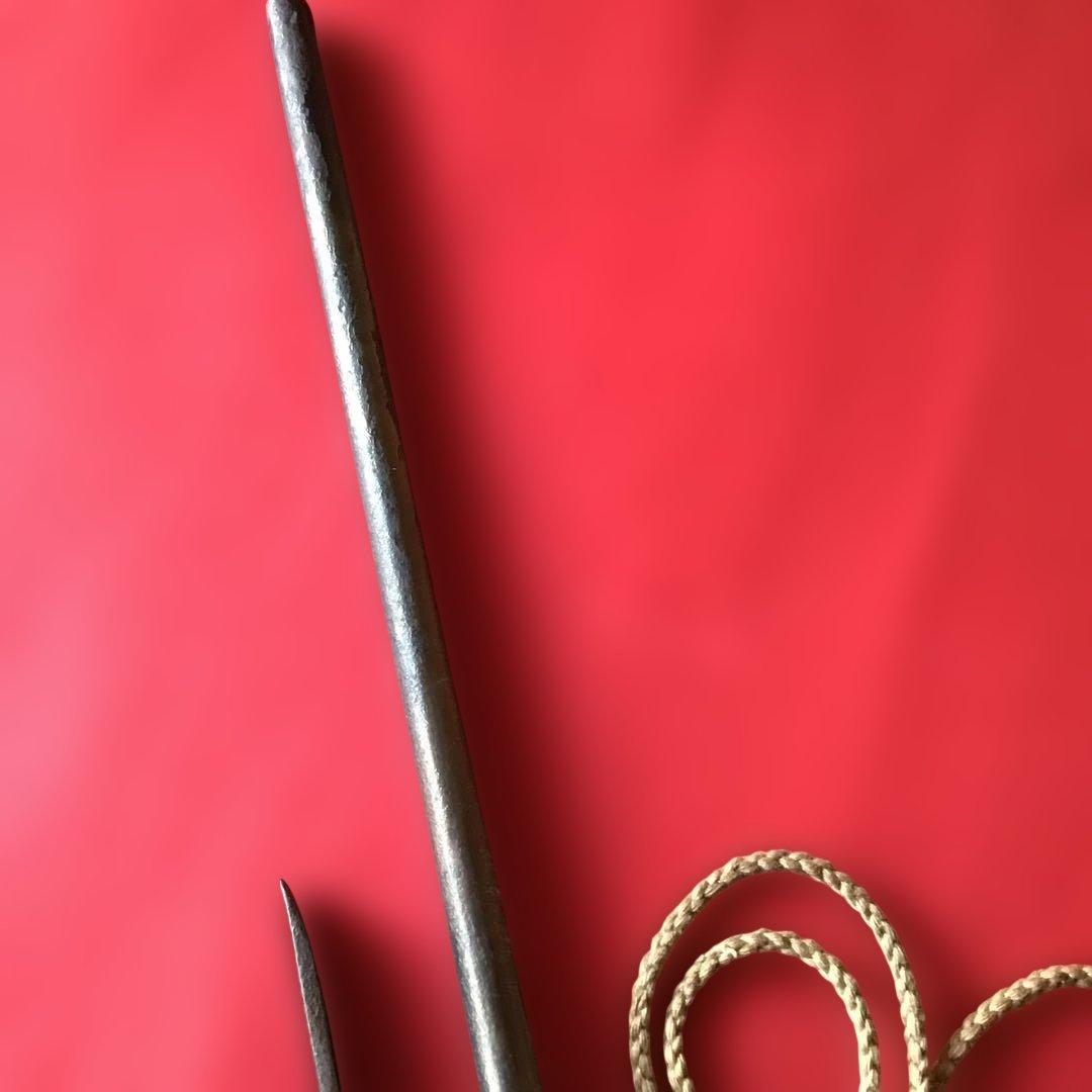 時代物　大型　十手　鮫皮巻