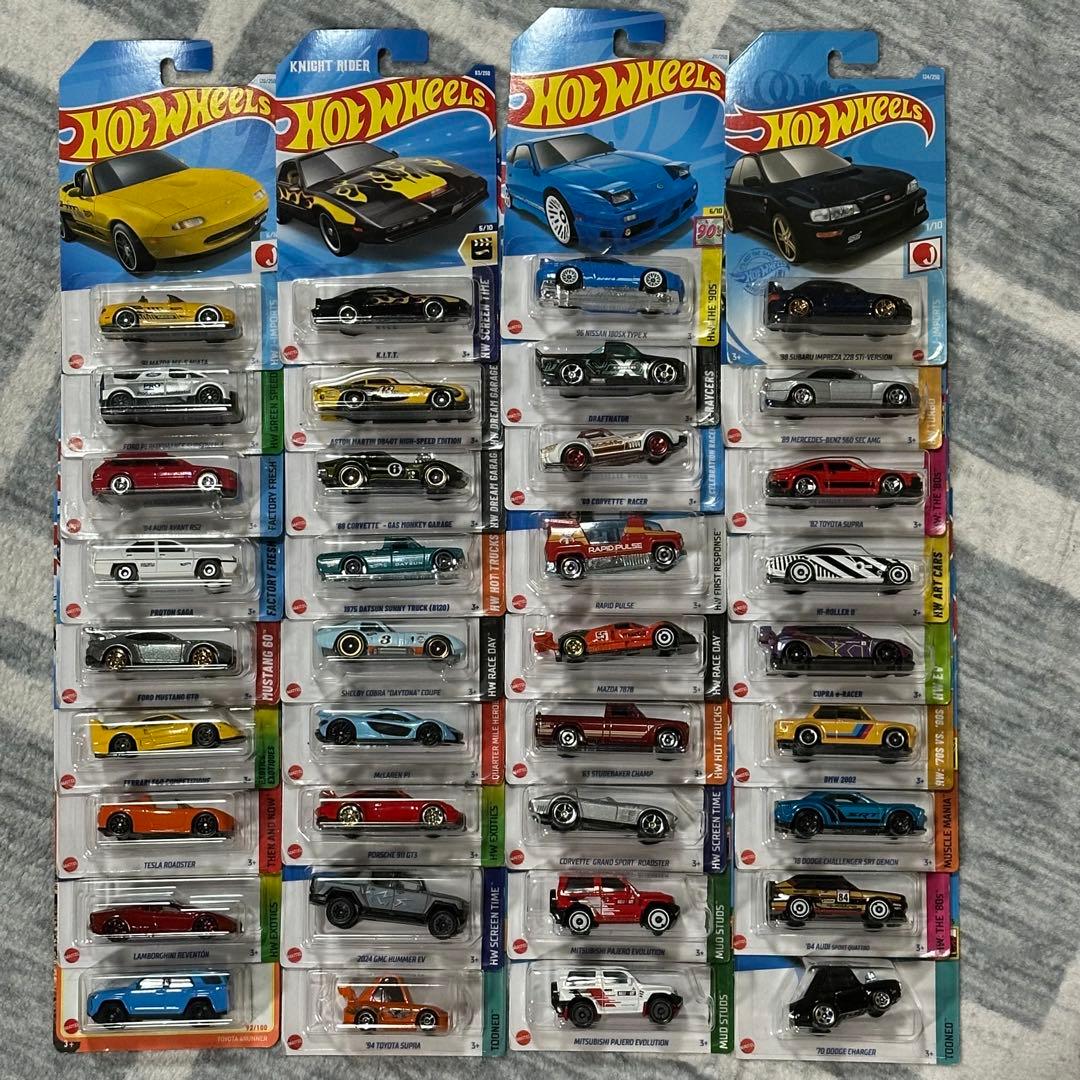 ホットウィール ベーシック 36台セット⑧ フェラーリ スープラ等