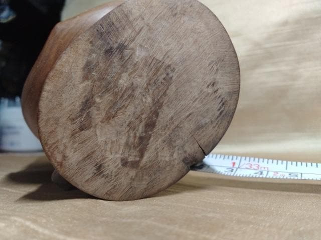 仏頭　木　堅木　柔和　美　高18cm　570g　T108