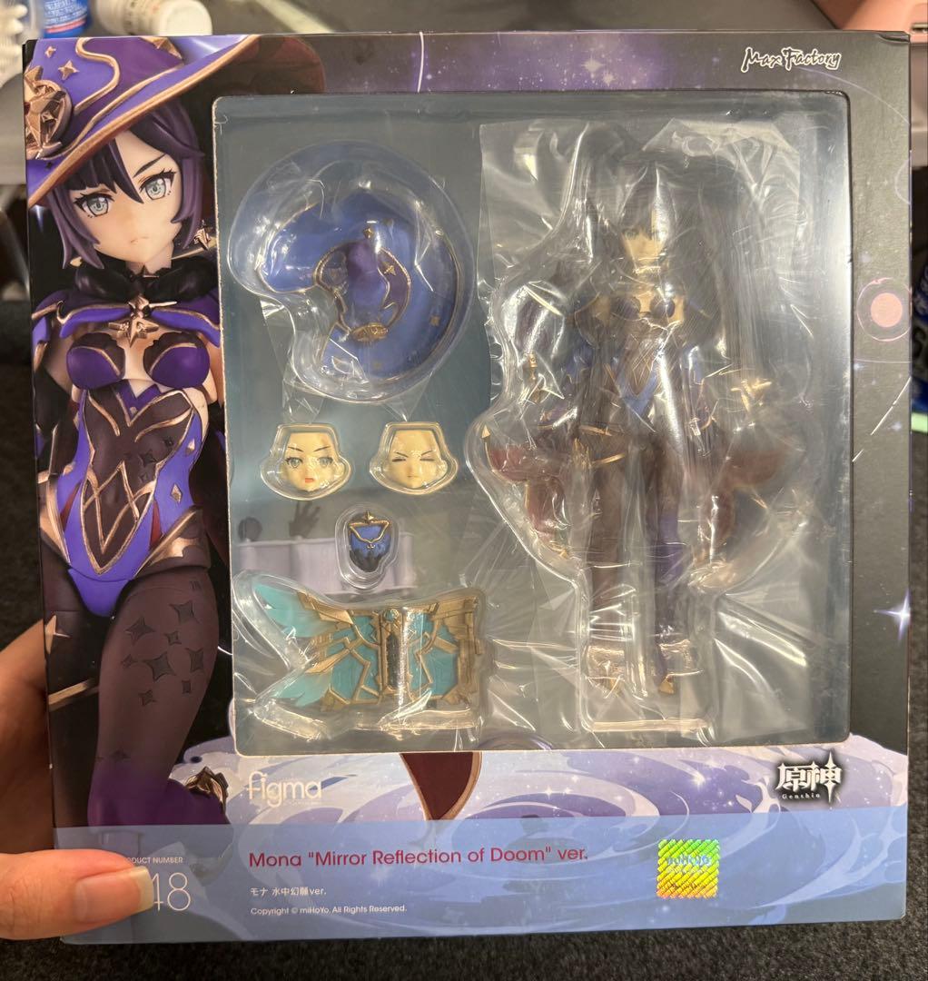 原神 モナ フィギュア figma 548 『表情替えパーツ-目閉じ笑顔』付き