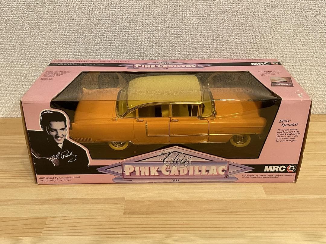 エルビスプレスリー1955年型ピンクキャデラックを忠実に再現したＭＲＣ製1/18