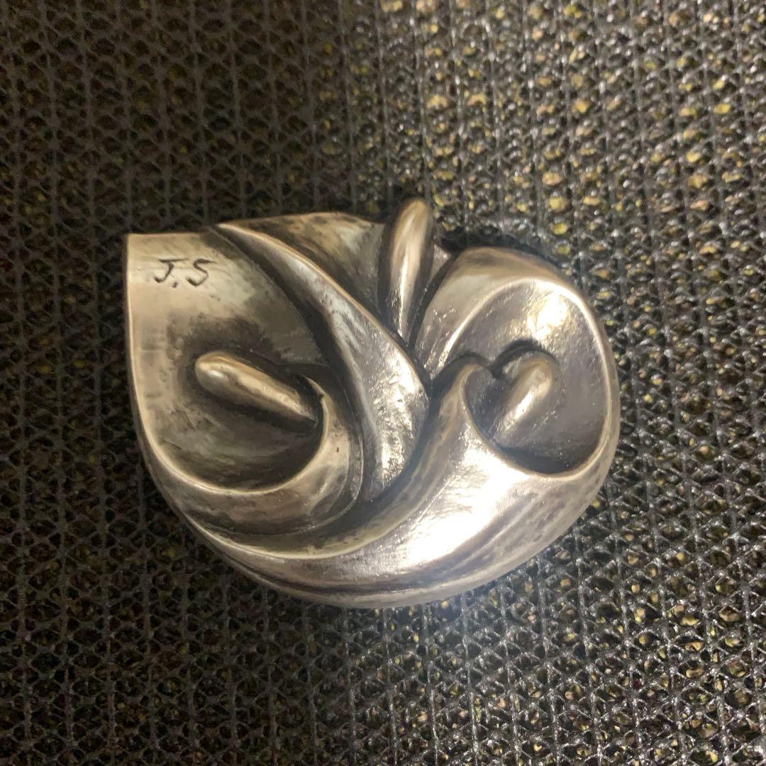 作家物　在銘　銀製　帯止　2個セット　送料込み