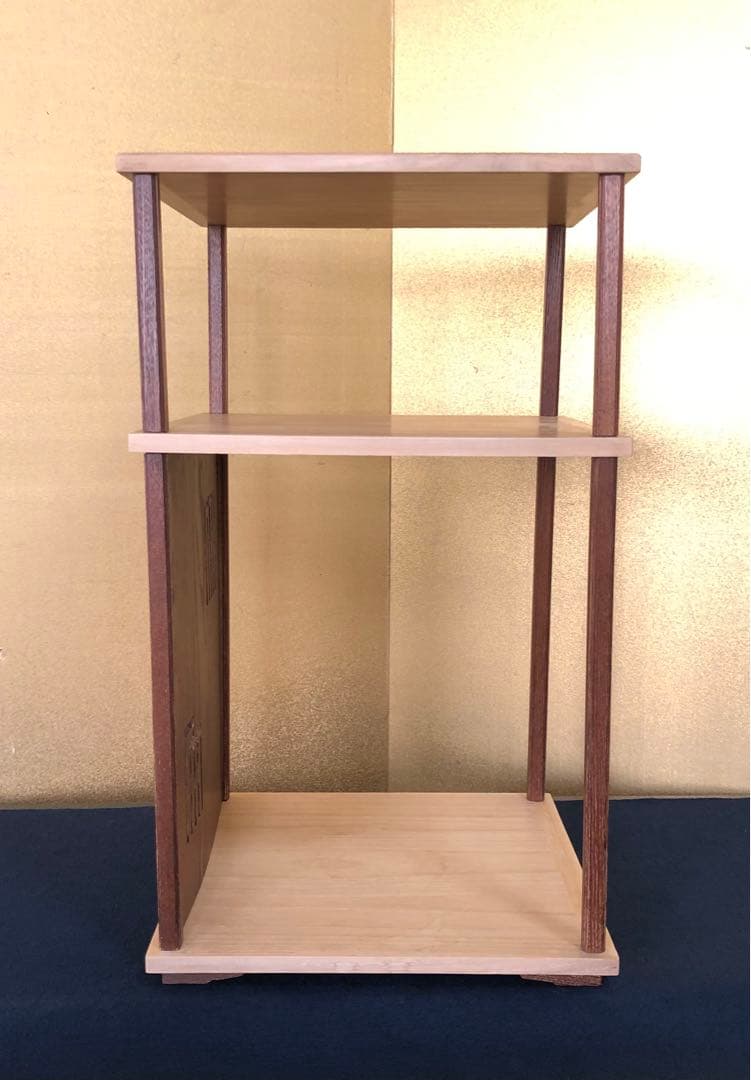 《R》茶道具 源氏棚 組立式 塗師 表完作 共箱付　250909H4